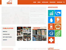Tablet Screenshot of ibon.org